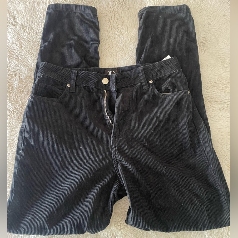 Urban Outfitters Corduroy Black Mom High-Rise Jeans